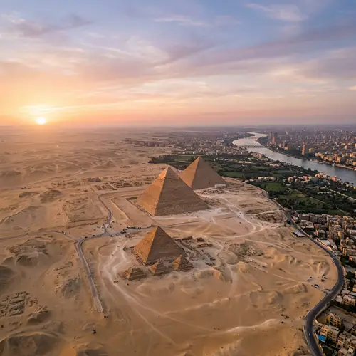 Stunning Aerial View of Egypt's Pyramids
