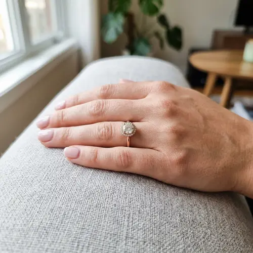 Stunning Ring on Woman's Hand | Android Smartphone Photography
