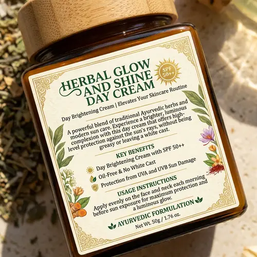 Herbal Glow and Shine Day Cream - SPF 50++ - Ayurvedic Skincare