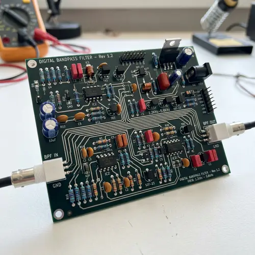 Intricate Digital Bandpass Filter Circuit Design