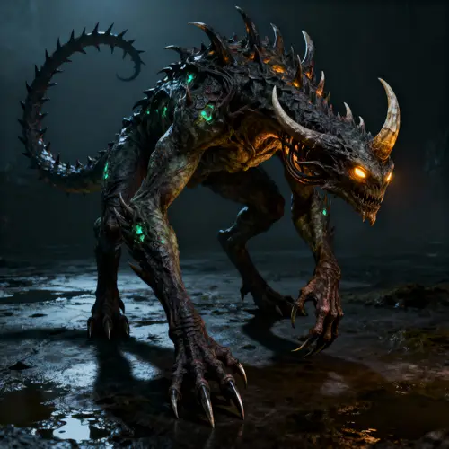 Unique Fantasy Monster Design Concept Art