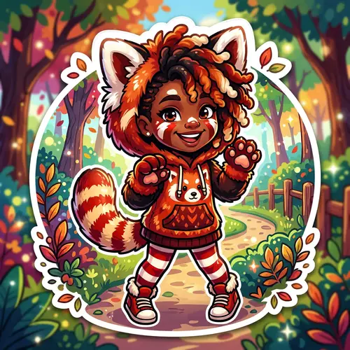 Humanized Red Panda: Young Girl Costume Inspiration