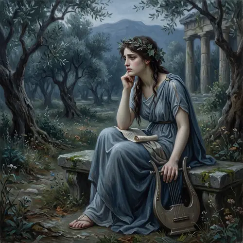 Forlorn Muse Art Inspiration | Classic Greek Mythology Depiction