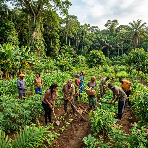 Unity in Agriculture: African Community in Rainforest