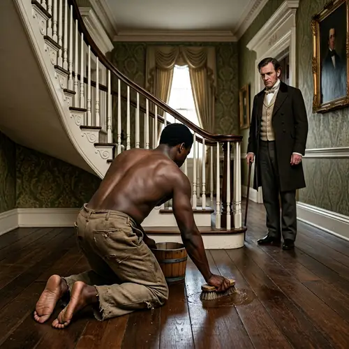 Historical Plantation Scene: 1860s Labor Depiction