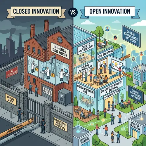 Closed Innovation vs Open Innovation Comparison