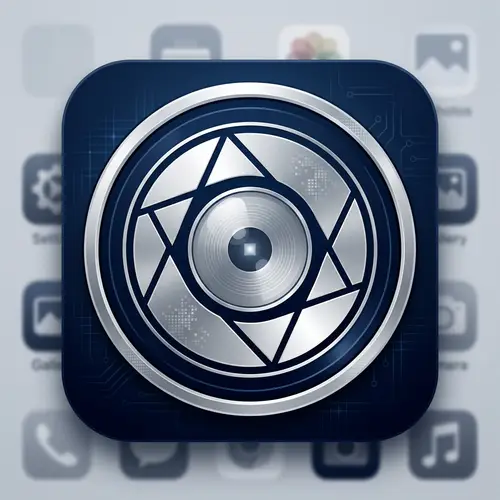 Mobile Camera App Icon Design Concept