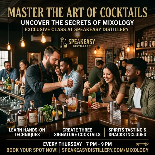 Mixology Class at Speakeasy Distillery