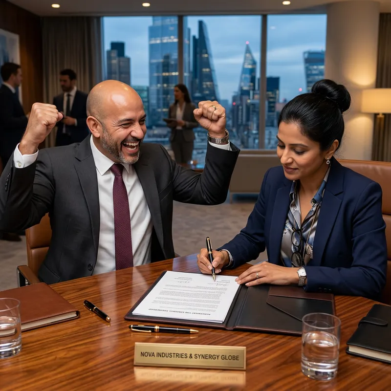 Celebrating a Successful Business Deal