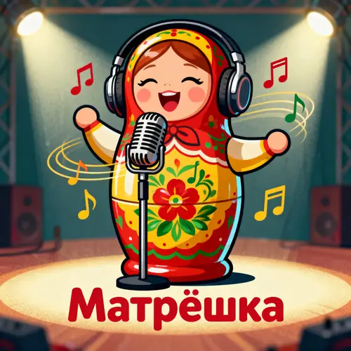 Playful Recording Studio Logo - Matryoshka Design