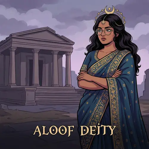 Aloof Goddess: 2D Character with F Cup and Glasses