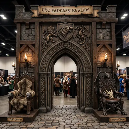 Medieval Fantasy Inspired Entrance with Gothic Arches