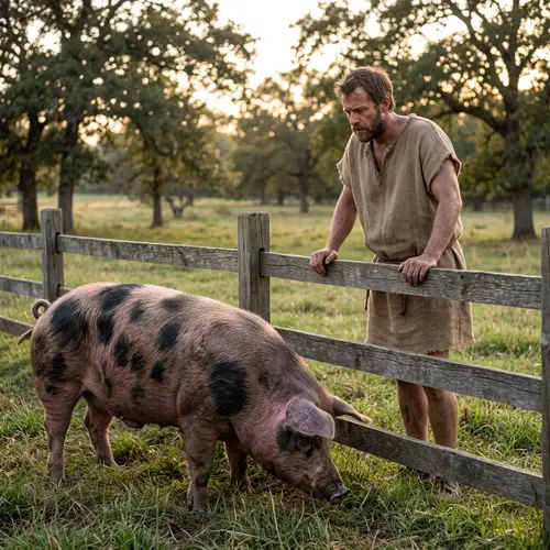 Man and Pig: A Tale of Friendship and Survival