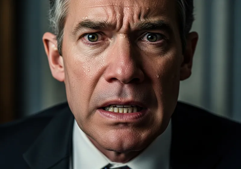 Hyper Realistic Jerome Powell: A Panicked Portrait
