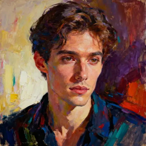 Modern Oil Painting with Abstract Touches