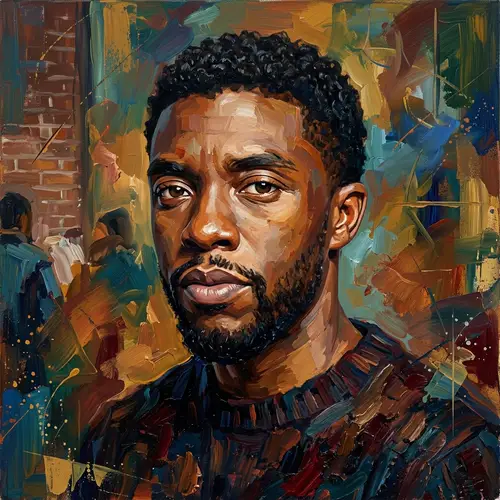 Modern Oil Painting with Abstract Touches