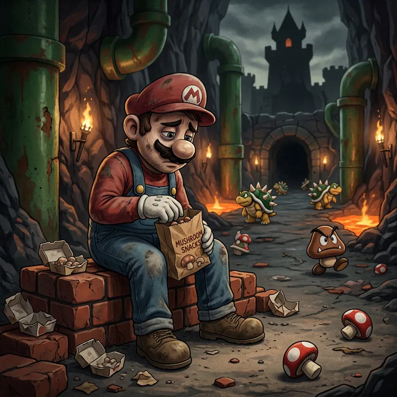 Mario's Sad Saga: The Plumber's Defeat