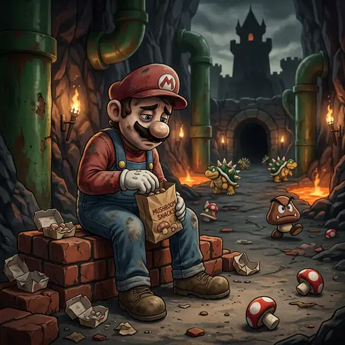 Mario's Sad Saga: The Plumber's Defeat