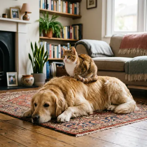 Cat and Dog | Best Friends - Cute Image