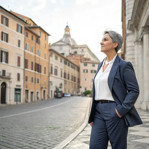 Elegant Italian Lawyer: Beauty in the Legal Field