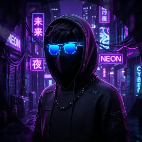 Mystery Cyberpunk Faceless Avatar for TikTok