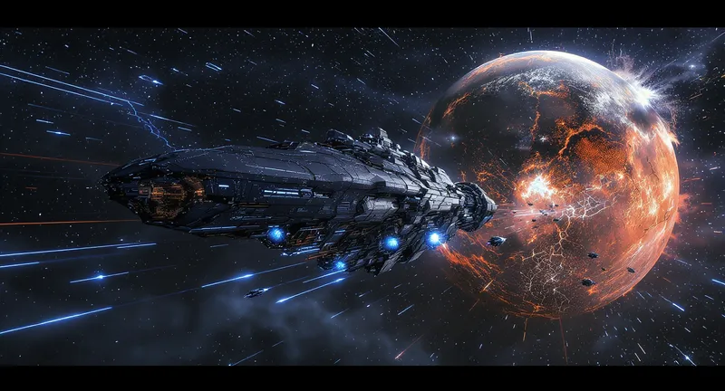 Epic Sci-Fi: Moon Transformed into Colossal Mothership