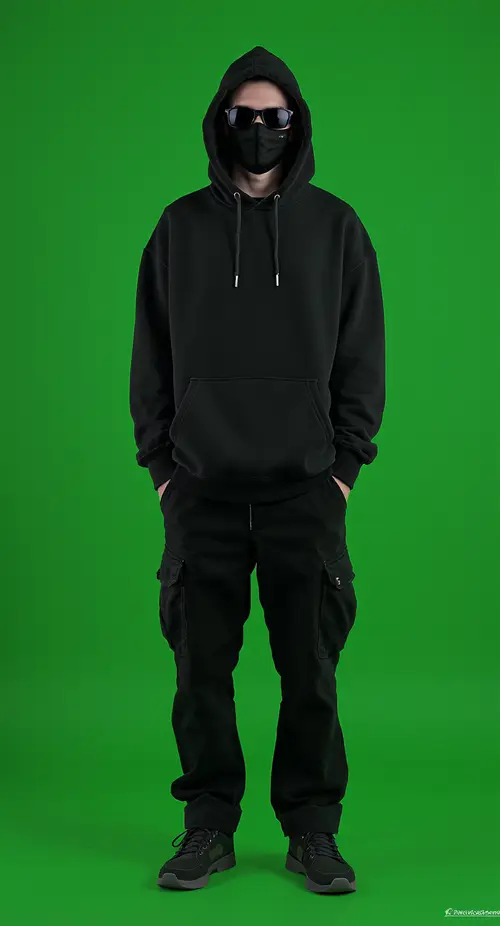 Cyberpunk Rebel: Mysterious Urban Style