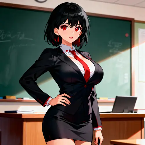 Stylish Teacher with Bold Fashion Sense