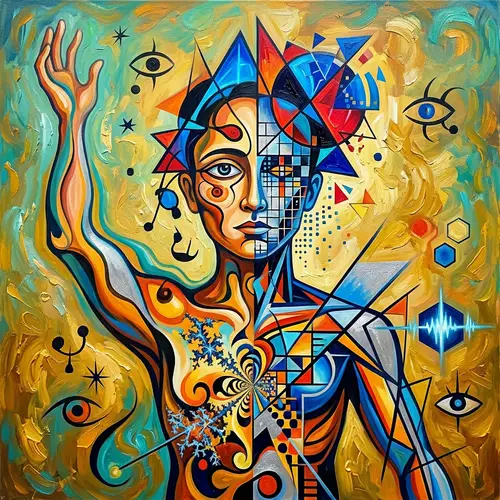 Abstract Art Inspired by Miró, Kandinsky, Van Gogh