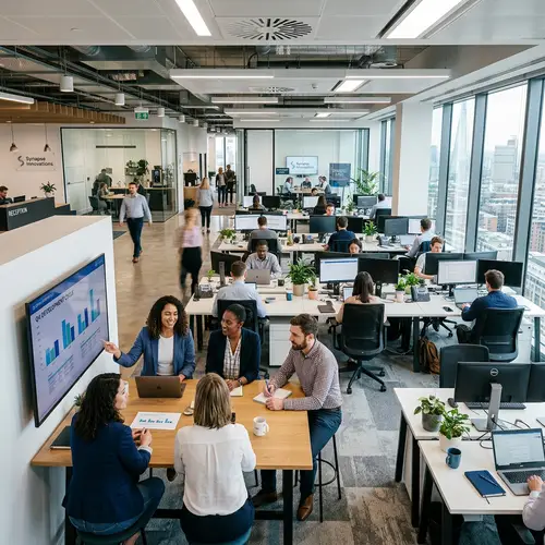 Elegant Coworking Space Interior Design