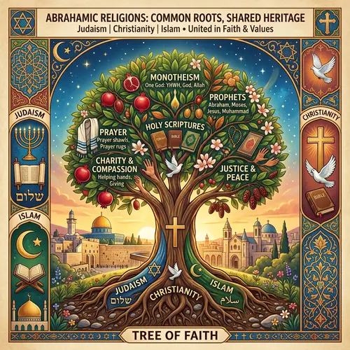 Commonalities Among Three Abrahamic Religions Poster