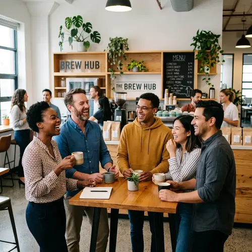 Workplace Coffee Break Moments