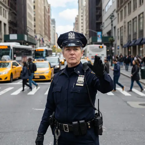 Dedicated Law Enforcement Officer in Action