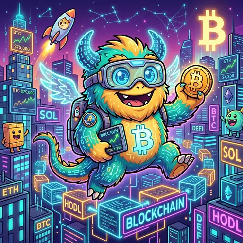 Crypto Asset Cartoon Monster Character
