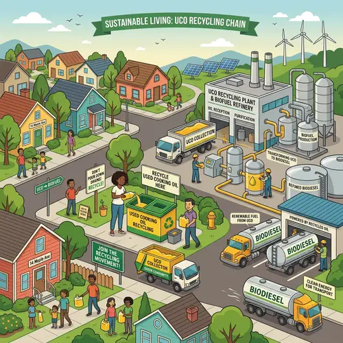 Recycling Used Cooking Oil - Eco-Friendly Scenario