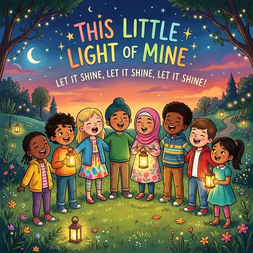 Multicultural Kids Singing 'This Little Light of Mine'