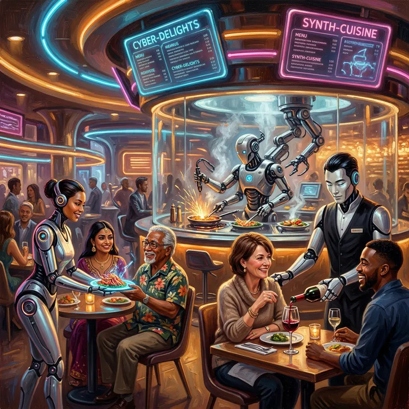 AI-Powered Restaurant Serving Futuristic Cuisine