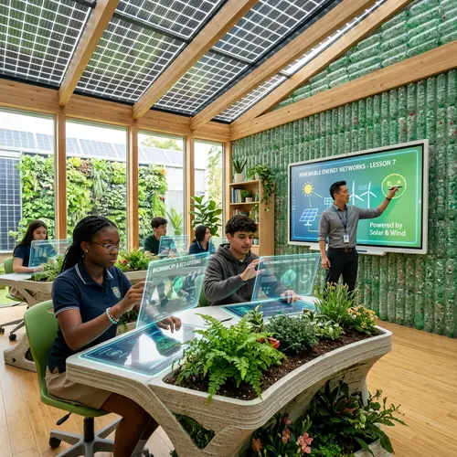 Futuristic Eco High School Classroom Designs
