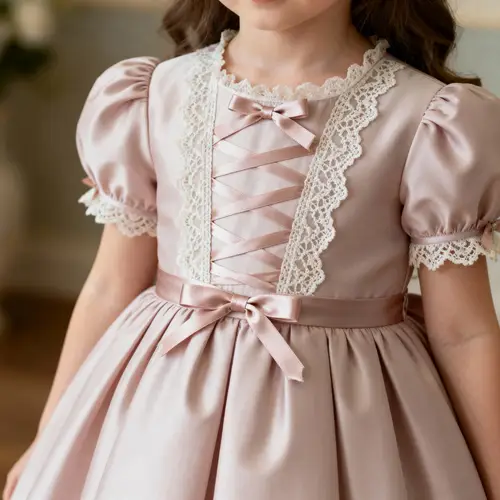 Romantic European Dress for Girls Size 2-5