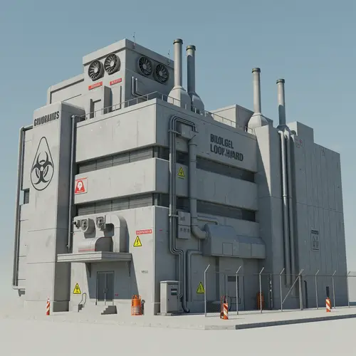 Two-Story Laboratory with Biohazard Design