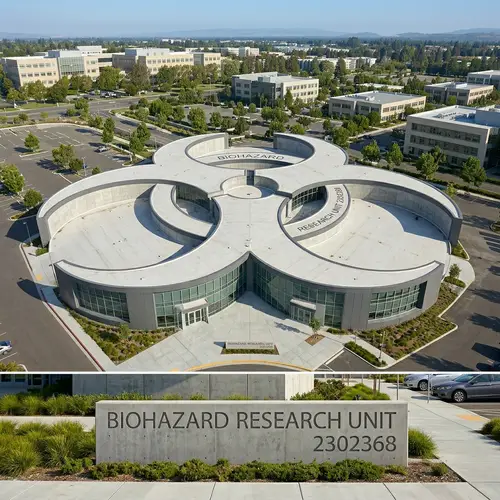 Two-Story Laboratory with Biohazard Design