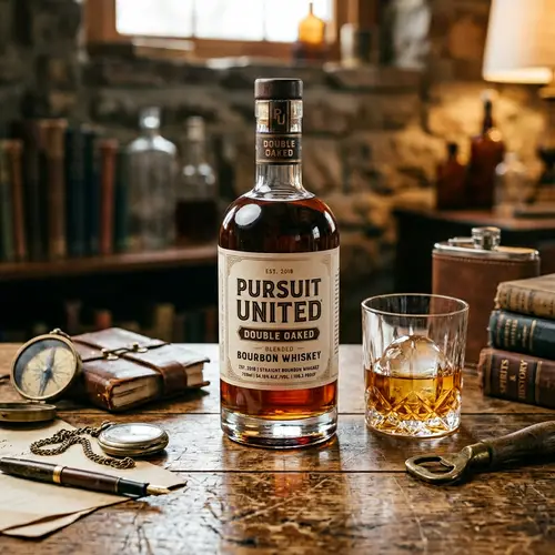 Pursuit United Double Oaked Bourbon | Vintage Aesthetic