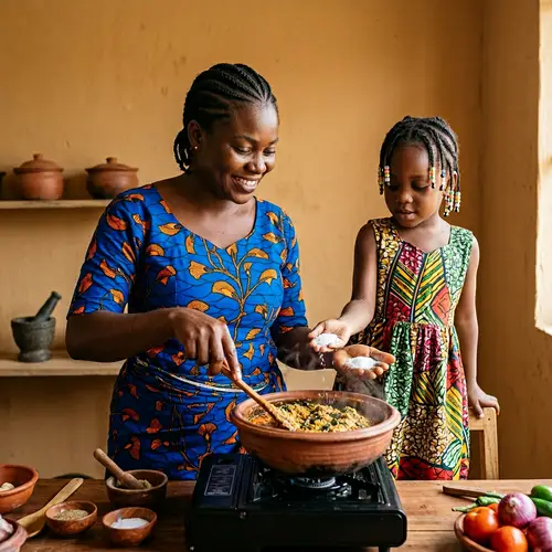 Heartwarming Nigerian Mother-Daughter Cooking Scene | African Kitchen