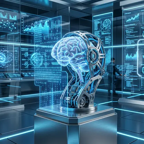 Futuristic Artificial Intelligence | Data Visualization in High-Tech Environment