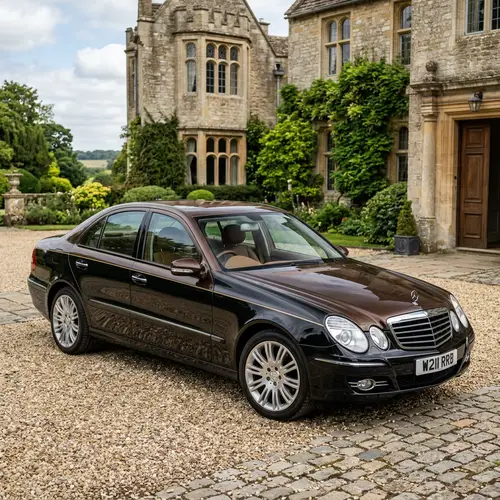 Stylish Mercedes W211 in Two-Tone Rolls Royce Colors