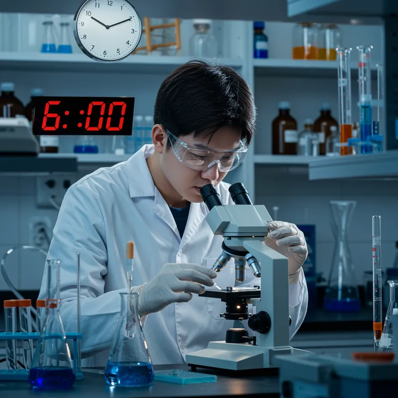 Laboratory Technicians at Work: A Close-Up View
