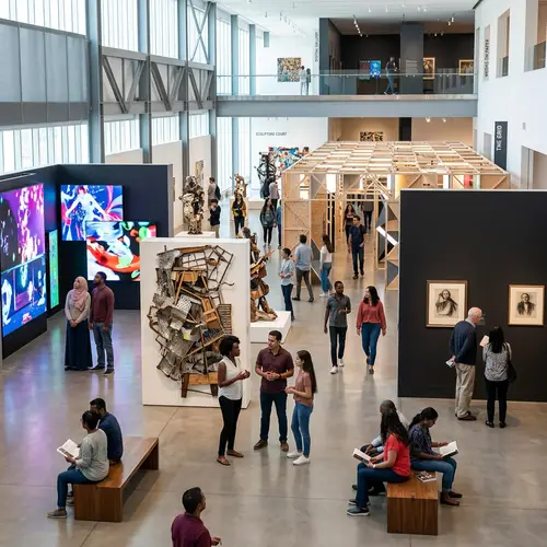 Modern Art Museum with Diverse Creations | Interactive Exhibits