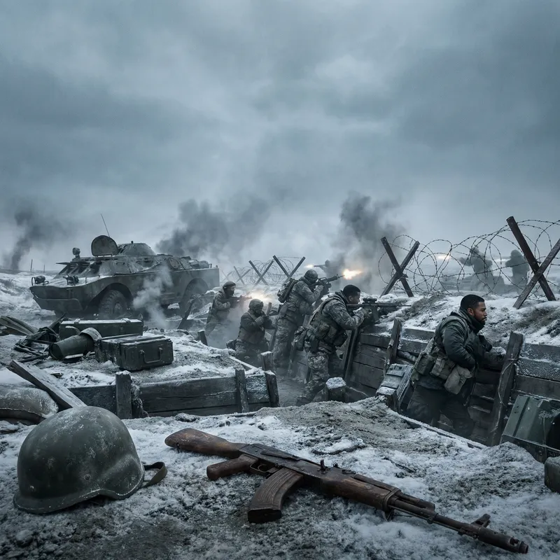 Frozen Battlefield of Chaotic Warfare: Call of Duty 3 Intensity