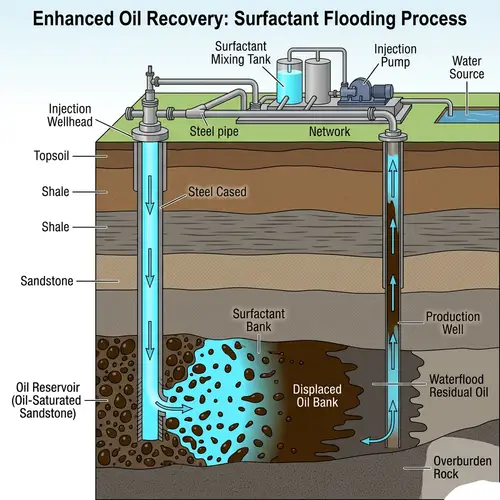 Surfactant Injection in Oil Reservoirs for Enhanced Extraction