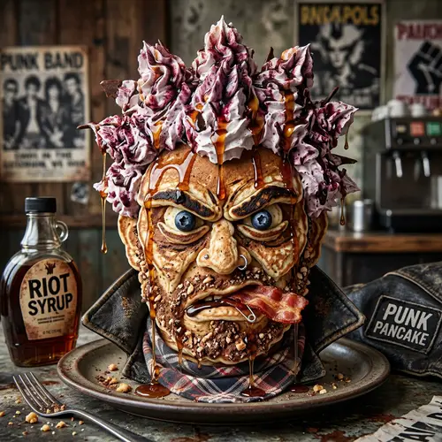 Punk Pancake Character: Gritty & Rebellious Features